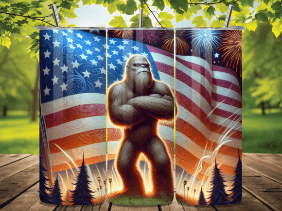 Download Bigfoot American Flag Fireworks Tumbler - Fireworks tumbler Collection
