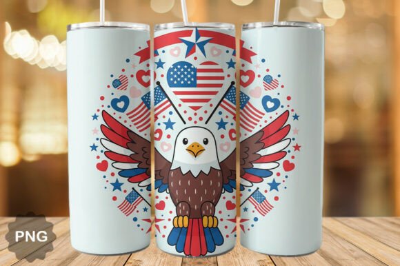 Download Patriotic Eagle Heart USA Tumbler Wrap - Usa tumbler Collection
