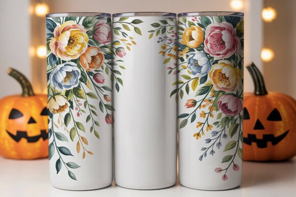 Download Watercolor Floral Personalized Tumbler - Personalized tumbler Collection
