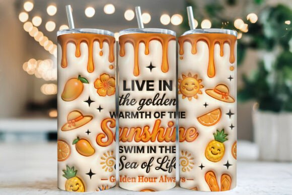 Download 3D Inflated Summer Tropical Tumbler Wrap - Tropical tumbler wrap Collection