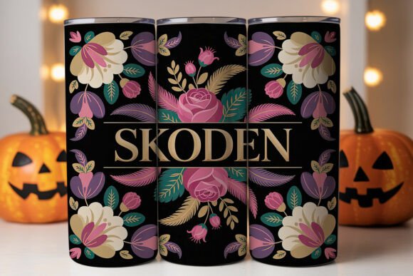 Download Boho Floral Personalized Tumbler Wrap - Personalized tumbler Collection