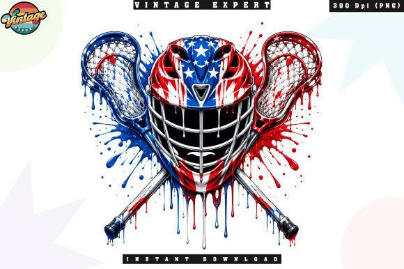 Download Fourth of July Lacrosse Helmet PNG - Premium Resources